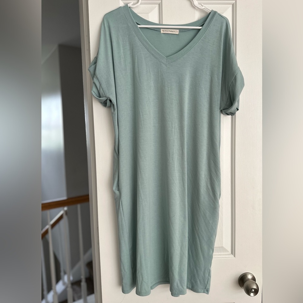 Light blue dress by Sage Brush Trading Co.